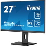 iiyama ProLite XUB2793HSU-B6 27" monitor Zwart (mat), HDMI, DisplayPort, USB, Audio