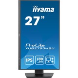 iiyama ProLite XUB2793HSU-B6 27" monitor Zwart (mat), HDMI, DisplayPort, USB, Audio