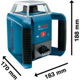 Bosch BOSCH GRL 400H Set + Tricase      KOFFER roterende laser Blauw