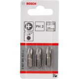 Bosch Extra Hard schroefbit PH2 3 stuks, 25 mm