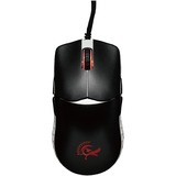 Ducky Feather Black & White gaming muis Zwart/wit, Omron D2FC-F-K Microswitch, 400 - 16000 dpi, ARGB leds
