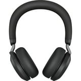Jabra Evolve2 75 on-ear headset Zwart, Link380a, Microsoft Teams