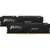 Kingston FURY 16 GB DDR5-6000 Kit werkgeheugen Zwart, KF560C40BBK2-16, Beast, XMP