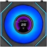 Lian Li UNI FAN SL-INF LCD FLEX RGB case fan Zwart, 120 x 124 x 28 mm, PWM