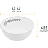 Petromax Emaille schaal kom Wit, Ø 9,5 cm, 160 ml, 2 stuks