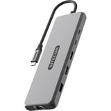 Sitecom 10-in-1 USB4 Power Delivery Multiport dockingstation Grijs