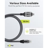 goobay Netwerkadapter USB-C 3.2 Gen1 naar RJ-45 Zwart/zilver, 10 meter