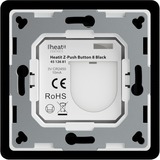 heat it Z-Push Button 8 schakelaar Zwart