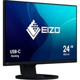EIZO FlexScan EV2480-BK 24" monitor Zwart, HDMI, DisplayPort, 4x USB-A, USB-C