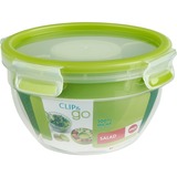 Emsa CLIP & GO Snackbox lunchbox Lichtgroen/transparant, 1 liter