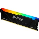 Kingston FURY 32 GB DDR4-3200 Kit werkgeheugen Zwart, KF432C16BB12AK2/32, Beast RGB, XMP