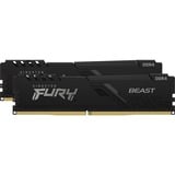 Kingston FURY 64 GB DDR4-3600 Kit werkgeheugen Zwart, KF436C18BBK2/64, Beast, XMP 2.0