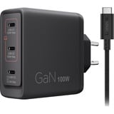Lenovo 100W GaN Multi-port USB-C Zwart