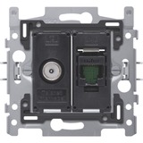 Niko Combinatie coax met RJ45-aansluiting UTP Cat5E montagedoos