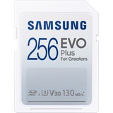 SAMSUNG EVO Plus SDHC 256 GB (2021) geheugenkaart Wit, MB-SC256K/EU, Class 10