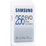SAMSUNG EVO Plus SDHC 256 GB (2021) geheugenkaart Wit, MB-SC256K/EU, Class 10