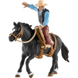 Schleich Farm World - Saddle Bronc Riding met cowboy speelfiguur 41416