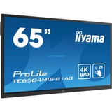 iiyama ProLite TE6504MIS-B1AG 65" 4K Ultra HD Touchscreen-Monitor Zwart, 4K UHD