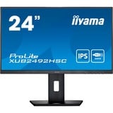 iiyama Prolite XUB2492HSC-B5 24" monitor Zwart, 75Hz, HDMI, DisplayPort, USB-C, Audio