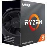 AMD Ryzen 3 4100, 3,8 GHz (4,0 GHz Turbo Boost) socket AM4 processor Unlocked, Wraith Stealth, Boxed