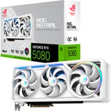 ASUS ROG Astral GeForce RTX 5080 OC WHITE grafische kaart Wit, 3x DisplayPort, 2x HDMI 2.1, DLSS 4