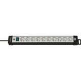 Brennenstuhl Premium-Line stekkerdoos 10-voudig stekkerdoos Zwart/lichtgrijs