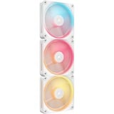 Corsair iCUE LINK LX120-R RGB Reverse Starter Kit case fan Wit, 3 stuks, 4-pin PWM