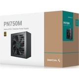 DeepCool PN750M modulaire 750 watt voeding  Zwart, 1x 12V-2x6, 3x PCIe