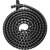 Digitus Flexibele spiraalkabelbuis met terugtrekhulp kabelgeleiding Zwart, 5 m
