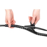 Digitus Flexibele spiraalkabelbuis met terugtrekhulp kabelgeleiding Zwart, 5 m