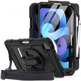 Diverse Hoes met screenprotector en handriem tablethoes Zwart