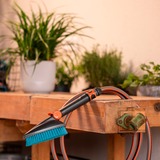 GARDENA Cleansystem handborstel M Hard, met slangaansluiting wasborstel Grijs/turquoise, 18846-20