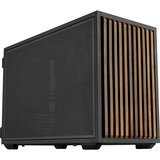 Lian Li B4-mATX mini tower behuizing Zwart/houtkleur | 2x USB-A | 1x USB-C