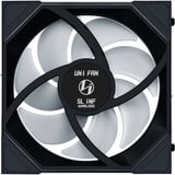 Lian Li UNI FAN SL-INFINITY 140 Wireless Reverse Blade RGB case fan Zwart, 140 x 142 x 28 mm, PWM