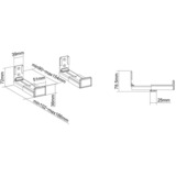 Neomounts AWL29-550BL1 Soundbar steun bevestiging Zwart