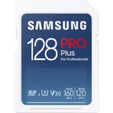 SAMSUNG PRO Plus 128 GB SDXC (2021) geheugenkaart Wit, UHS-I U3, klasse 10, V30