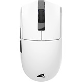 Sharkoon FIREGLIDER One gaming muis Wit, 400 - 12.000 DPI, 2.4 GHz / USB