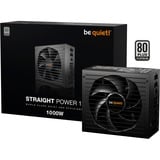 be quiet! Straight Power 12 Platinum modulaire 1000 watt voeding  Zwart, 1x 12V-2x6, 4x PCIe