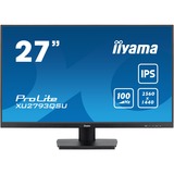 iiyama ProLite XU2793QSU-B6 27" monitor Zwart, 100 Hz, HDMI, DisplayPort, USB, Audio, Adaptive Sync