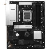 ASRock B850 ROCK WIFI 7 socket AM5 moederbord Zwart/zilver, RAID, 2.5Gb-LAN, Wi-Fi 7, BT, Sound, ATX