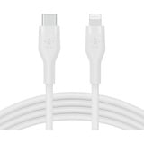Belkin BoostCharge Flex USB-C-kabel met Lightning-connector Wit, 1 meter