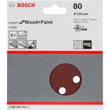 Bosch Schuurpapier EfWP,125mm,K80,5x 