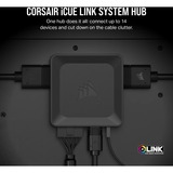 Corsair iCUE LINK System Hub fancontroller Zwart