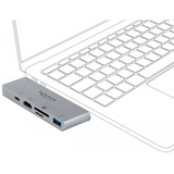 DeLOCK Docking station voor MacBook met 4K en PD 3.0 Grijs