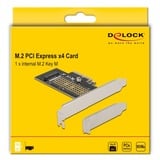 DeLOCK PCIe x4 naar 1x internal M.2 NVMe-LP interface kaart 