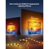 Govee TV Backlight 3 Lite verlichting Zwart, 2,4GHz-wifi, Bluetooth, voor 75 - 85 inch tv's