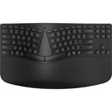 HP 960 ergonomisch draadloos toetsenbord Zwart/zwart, BE Lay-out, Scissor switches, Inclusief numpad