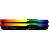 Kingston FURY 16 GB DDR5-5200 Kit werkgeheugen Zwart, KF552C36BBEAK2-16, Beast RGB, EXPO