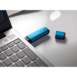 Kingston IronKey Vault Privacy 50 16 GB usb-stick Lichtblauw/zwart, USB-A 3.2 Gen 1 (5 Gbit/s)