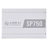 Lian Li SP750, 750 Watt voeding  Wit, Full Kabel-management, 3x PCIe